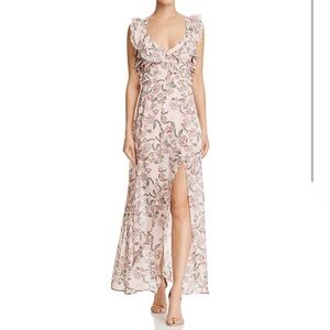 For Love And Lemons Bee Balm Floral Maxi Dress XS